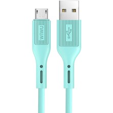 Wiwu G40 Vivid Micro USB Kablo 2.4A Hızlı Şarj Kablosu 120 cm