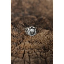 Clariss Ayarlanabilir Kuru Kafa Tasarımlı Erkek Yüzük