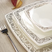 Karaca Fine Pearl Trove 62 Parça 12 Kişilik Yemek Takımı