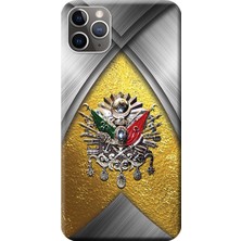 Hesaplı Dünya iPhone 11 Pro Max Kılıf Osmanlı Tuğra Tasarım Baskılı Esnek Tpu SILIKON709