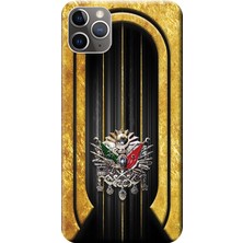 Hesaplı Dünya iPhone 11 Pro Max Kılıf Osmanlı Tuğra Tasarım Baskılı Esnek Tpu SILIKON711