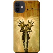Hesaplı Dünya iPhone 12 Mini Kılıf Tyrael Baskılı Esnek Tpu SILIKON1234
