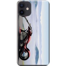Hesaplı Dünya iPhone 12 Mini Kılıf Süper Motorsiklet Konsept Baskılı Esnek Tpu SILIKON1261
