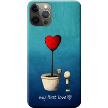 Hesaplı Dünya iPhone 12 Pro Max Kılıf My First Love Baskılı Esnek Tpu SILIKON1906