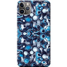 Hesaplı Dünya iPhone 11 Pro Max Kılıf Dekoratif Dalgalı Kabarcık Baskılı Esnek Tpu SILIKON808
