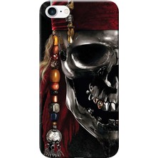 Hesaplı Dünya iPhone 7 Kılıf Korsan Kuru Kafa Baskılı Esnek Tpu SILIKON3518