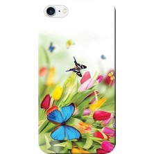 Hesaplı Dünya iPhone 7 Kılıf Kelebekler Baskılı Esnek Tpu SILIKON3476