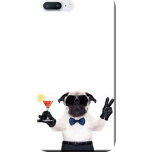 Hesaplı Dünya iPhone 7 Plus Kılıf Kadeh Kaldıran Köpek Baskılı Esnek Tpu SILIKON3805