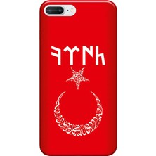 Hesaplı Dünya iPhone 8 Plus Kılıf Aynh Bayrak Baskılı Esnek Tpu SILIKON4550