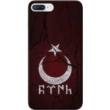 Hesaplı Dünya iPhone 8 Plus Kılıf Göktürkçe Türk Baskılı Esnek Tpu SILIKON4569