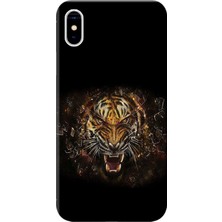 Hesaplı Dünya iPhone x Kılıf Leopar Face Baskılı Esnek Tpu SILIKON5010