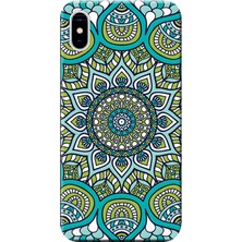 Hesaplı Dünya iPhone x Kılıf Dekoratif Geometrik Vektörel Baskılı Esnek Tpu SILIKON5018