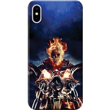 Hesaplı Dünya iPhone Xs Kılıf Hayalet Sürücü Baskılı Esnek Tpu SILIKON5819