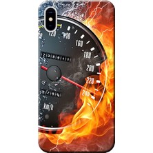 Hesaplı Dünya iPhone Xs Max Kılıf Hız Tutkusu Baskılı Esnek Tpu SILIKON5943