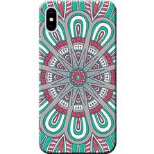 Hesaplı Dünya iPhone Xs Max Kılıf Dekoratif Geometrik Vektörel Baskılı Esnek Tpu SILIKON5954