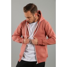 Amazing Crash Kapşonlu Fermuarlı Basic Hırka