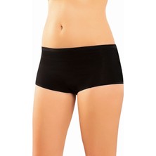Anıt Lingerie Anıt 3323 Kadın Siyah 6 Adet Likralı Pamuklu Boxer