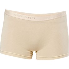 Anıt Lingerie Anıt 3125 Kadın Ten Likralı Pamuklu Boxer