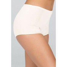 Anıt Lingerie Anıt 3323 Kadın Beyaz 6 Adet Likralı Pamuklu Boxer