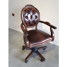 By Oğuz Furniture Ahşap Makam Yöneti̇ci̇ Koltuğu