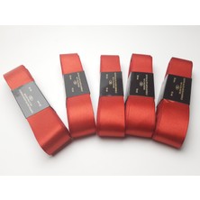 Be Beauty Kırmızı Saten Kurdele 3 cm Genişlik 10 mt Uzunluk (5 Adet)