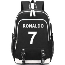 Deweiqi Ronaldo #7 USB ve Kulaklık Portlu Sırt Çantası (Yurt Dışından)