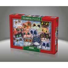 Olimpia Set Of Cat's Portrait 1000 Parça Puzzle