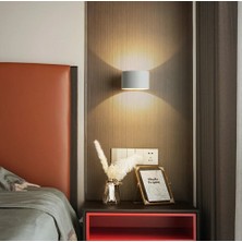 Mylights Beyaz Çift Yönlü LED Aplik Beyaz G9 LED Ampul Dahil