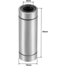 Motorobit LM8UU Lineer Rulman 8X15X45MM - Uzun