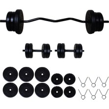 Aydın Sport 45 kg Z Bar Halter Seti ve Dambıl Seti