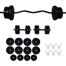 Aydın Sport 55 kg Z Bar Halter Seti ve Dambıl Seti