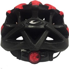 Zozo - Kask - MV29 - Arka LED Lambalı - Kırmızı/siyah - M