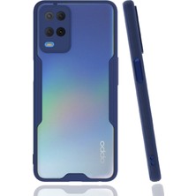 Nevarium Oppo A54 4g Kılıf Kamera Korumalı Arkası Mat Silikon - Lacivert
