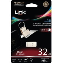 Linktech 32GB Type-C Dual 3.0 90MB/S Premium  USB Bellek