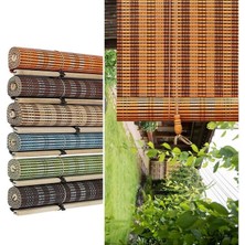 Bahçem Bambu Stor Perde-Yeşil 60CM x 1,80MT