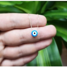 925 Gümüş Göz Opal 925 Ayar Gümüş  Kolye