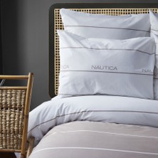 Nautica Home Deep Water Bej Tek Kişilik Nevresim Yastık Seti