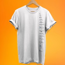 Remonz Yaşam Döngüsü Baskılı %100 Pamuk Oversize T-Shirt Büyük Beden Tişört