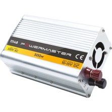 Powermaster PM-11148 12 Volt 500 Watt Modıfıed Sınus Inverter (10-15V ARASI-220V Ac)