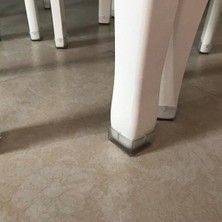 Dolity Blesiya 10X Dikdörtgen Sandalye Bacak Temizle Zemin Koruyucu Masa Ayakları Kapak Dikdörtgen Bacak (Yurt Dışından)