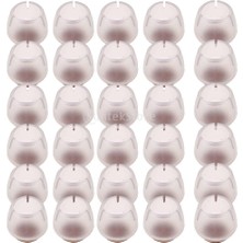 Dolity 30XCLEAR Silikon Yuvarlak Sandalye Bacakları Kapaklar Pedler 17-21MM Ahşap Zemin Koruyucuları (Yurt Dışından)