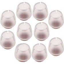 Dolity 30XCLEAR Silikon Yuvarlak Sandalye Bacakları Kapaklar Pedler 17-21MM Ahşap Zemin Koruyucuları (Yurt Dışından)