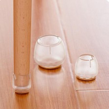 Dolity 30XCLEAR Silikon Yuvarlak Sandalye Bacakları Kapaklar Pedler 17-21MM Ahşap Zemin Koruyucuları (Yurt Dışından)