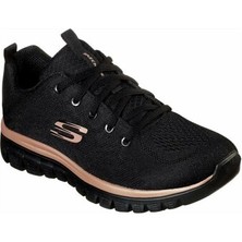 Skechers GRACEFUL-GET CONNECTED Kadın Siyah Spor Ayakkabı - 12615 BKRG