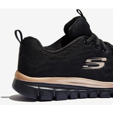 Skechers GRACEFUL-GET CONNECTED Kadın Siyah Spor Ayakkabı - 12615 BKRG
