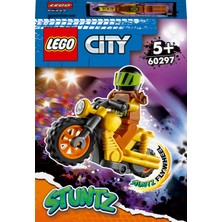 LEGO City Yıkım Gösteri Motosikleti 60297 - Çocuklar Için Eğlenceli Oyuncak Gösteri Motosikleti Oyuncak Yapım Seti (12 Parça)