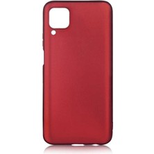 Case Street Samsung Galaxy M32 4g Kılıf Korumalı Mat Soft Premier Silikon+Nano Glass Mürdüm