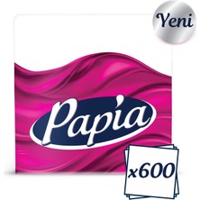 Papia Beyaz 100'lü Peçete (6 Paket x 100 Yaprak)