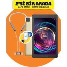 Hometech Alfa 8 Mrc 3g 8" 2gb Ram 32GB Tablet  + Kulakiçi Kulaklık Gold