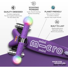 Micro Mini Deluxe Magic Purple Işıklı (Led) Scooter(Yurt Dışından)